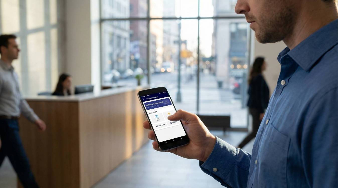 Time & Attendance mobile interface