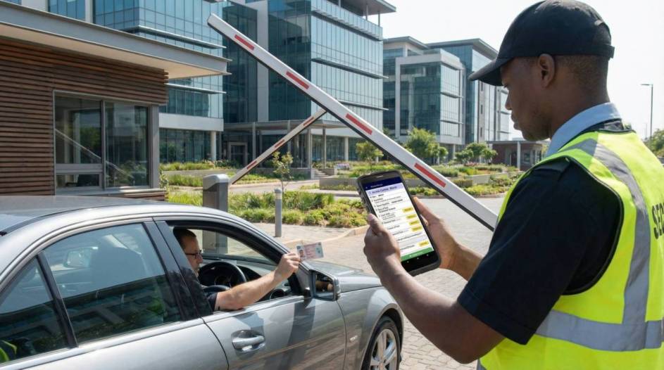 Visitor Access Control mobile interface